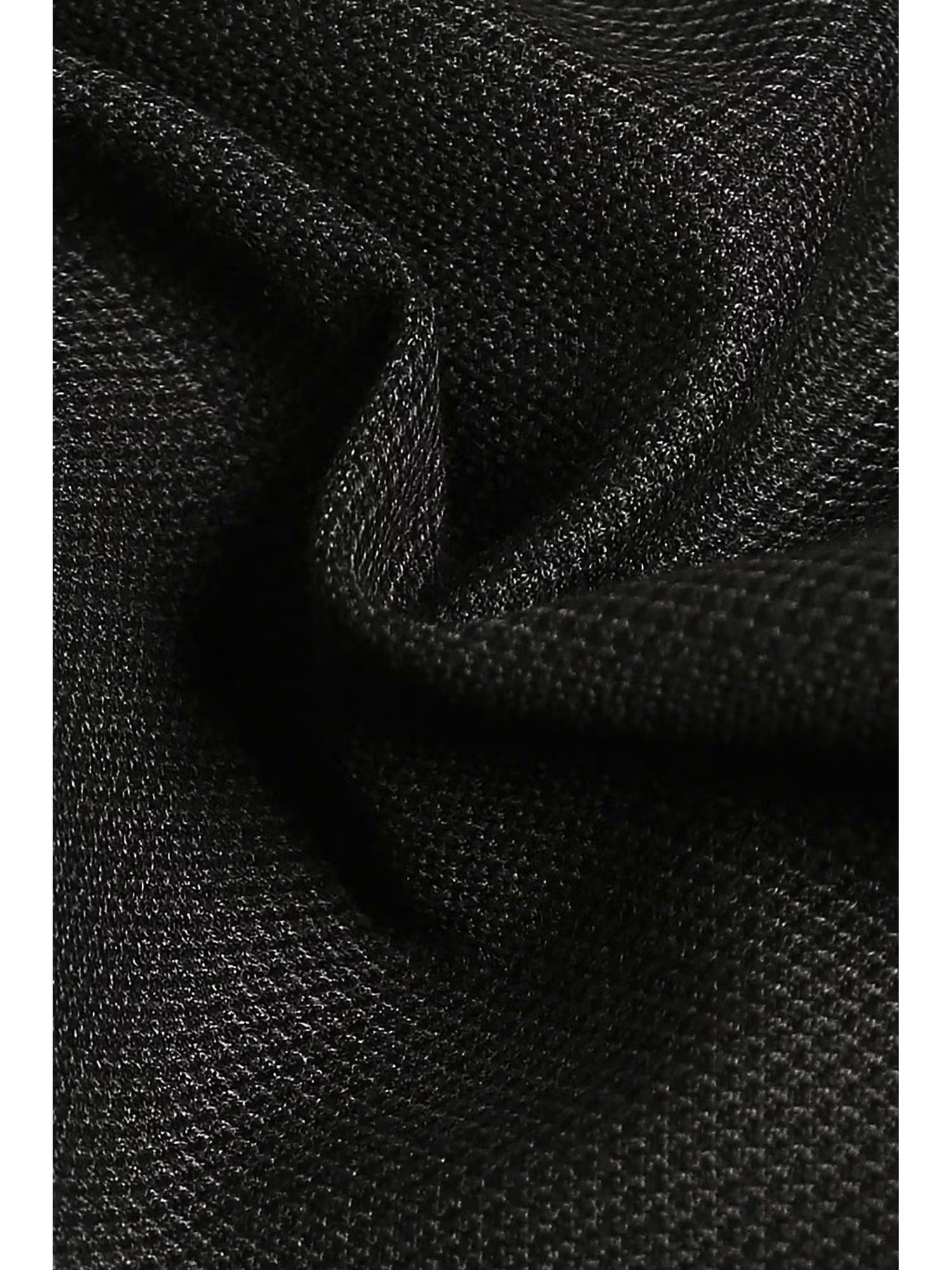 Men Black Textured Flat Front Formal Trouser