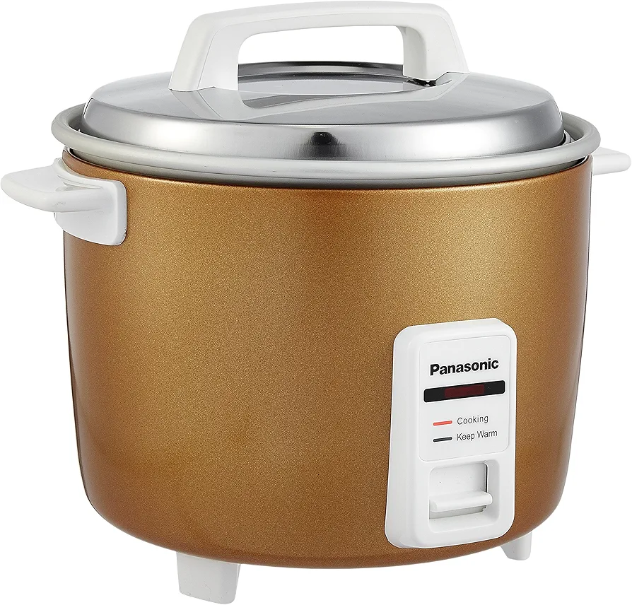 Panasonic SR-W18GH 660-Watt Automatic Warmer Electric Rice Cooker Gift Combo Pack (Gold, 1.8 Liters) 23% off
