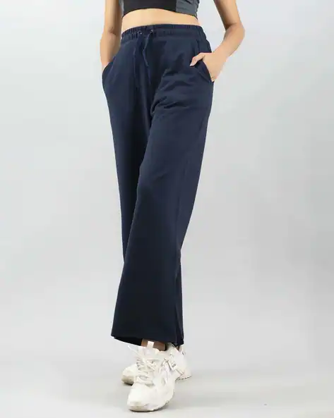 Women Relaxed Fit Flat-Front Pants