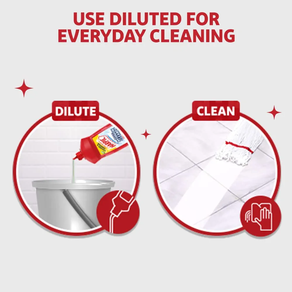 Harpic Bathroom Cleaner Liquid, Lemon - 1 Litre | New Thicker Bathroom Floor Cleaner | Red Harpic Bottle