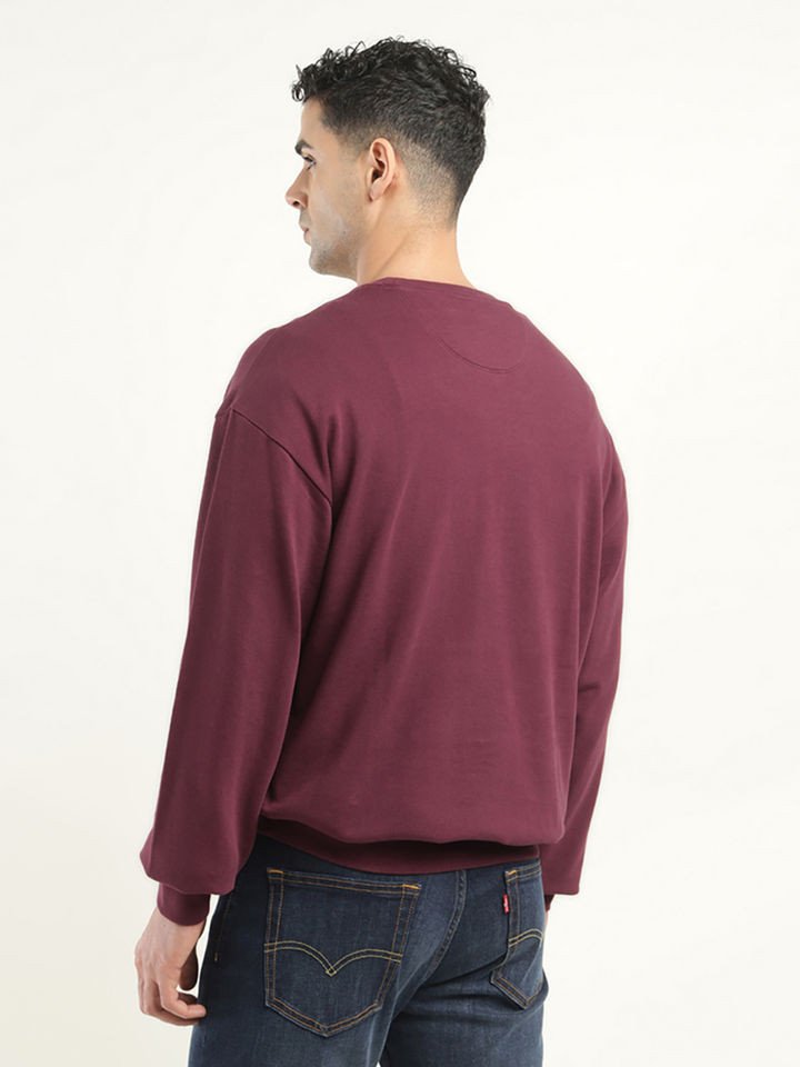 Levi's Mens Red Crew Neck Sweatshirt