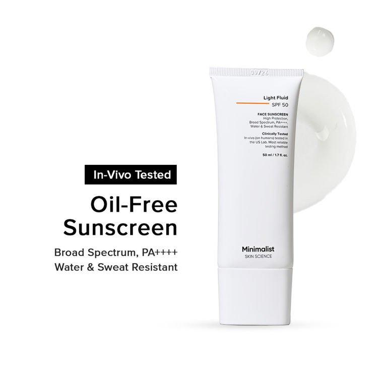 Minimalist Light Fluid SPF 50 Face Sunscreen