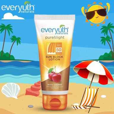 Everyuth Naturals Sun Block Lotion SPF 50 (50gm) MRP 300/-
