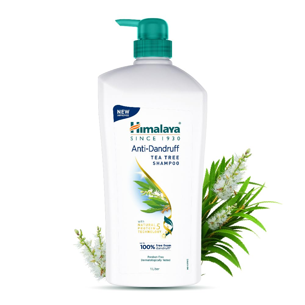 Himalaya Anti Dandruff Shampoo With Tea Tree Removes Dandruff & Soothes Sclap, 1000 ml