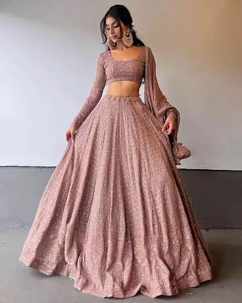 Women Embroidered Lehenga & Choli Duppata
