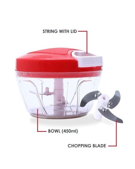 Platinum String Chopper with 3 Sharp Stainless-steel blade