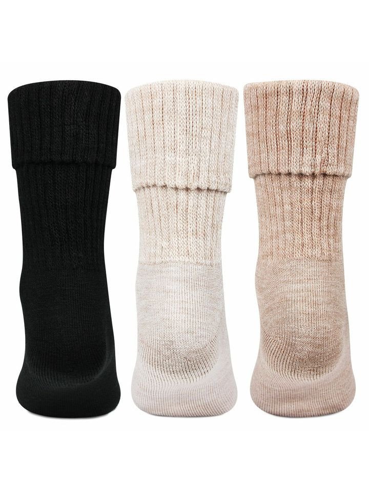 Womens Multicolored Woolen Socks -Pack of 3