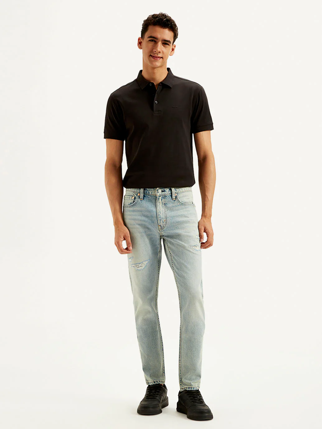 Men's 512 Light Blue Slim Tapered Fit Mid Rise Jeans