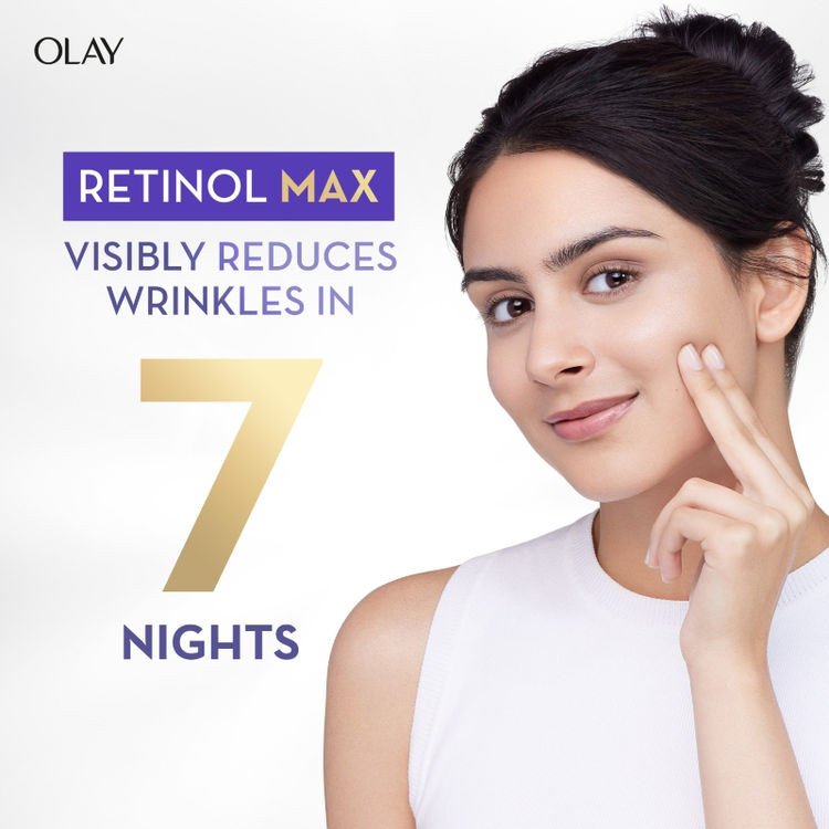 Olay Retinol 24 Max Anti Ageing Night Cream, Visibly Reduces Wrinkles In 7 Nights, Fragrance Free