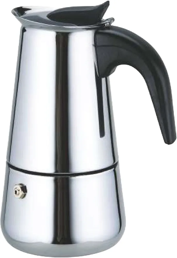 Pigeon Xpresso Stainless Steel Stovetop Coffee Percolator | South Indian Kaapi Maker | Moka Pot Espresso Maker | Mocha Pot Authentic Coffee Brewer- (6 Cups) 500ml,Silver