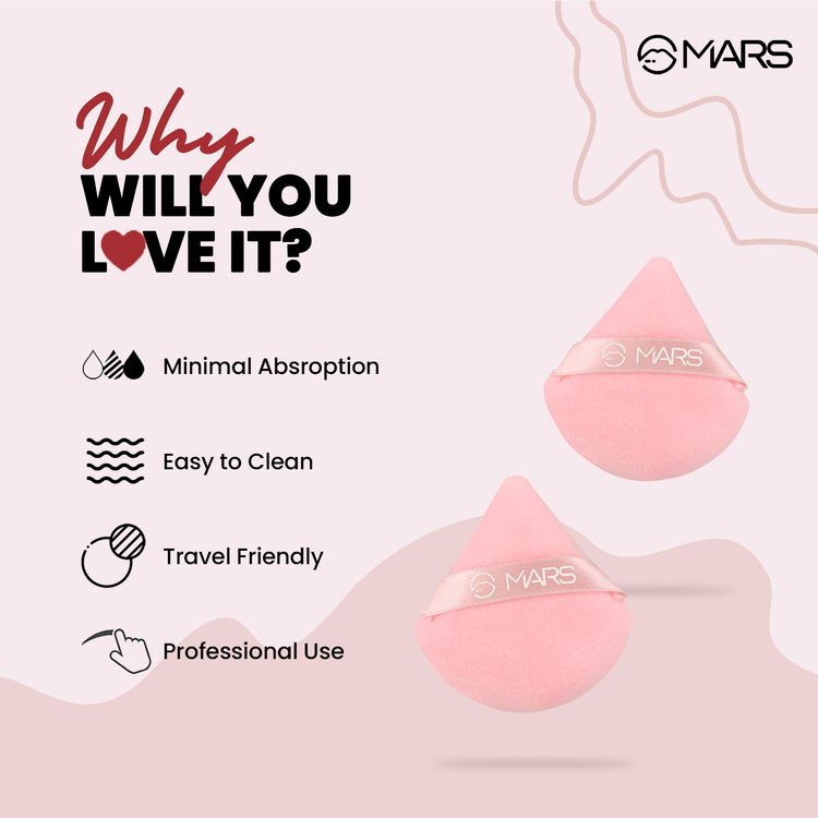 MARS Pizza Powder Puff for Face Makeup