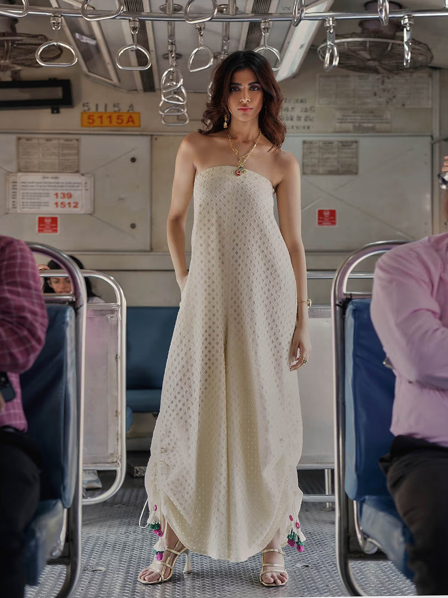 Sea Salt Schiffli Tube Jumpsuit