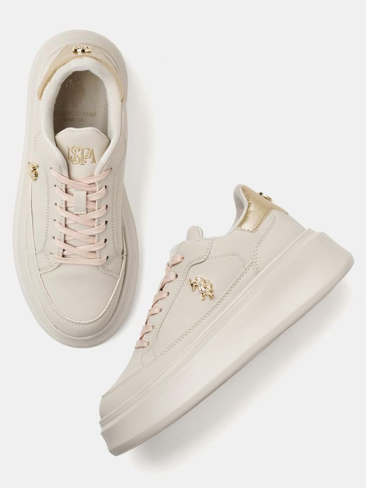 U.S. Polo Assn ELEANOR 3.0 Women Sneakers - Beige