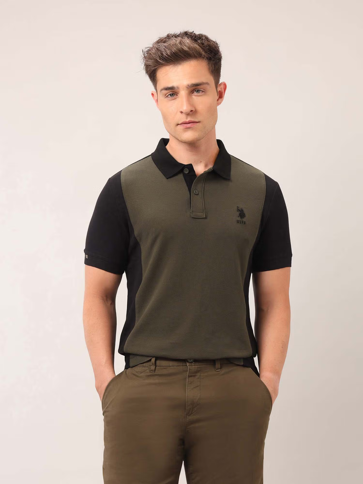 Men'S Pure Cotton Outdoor Polo T-Shirt