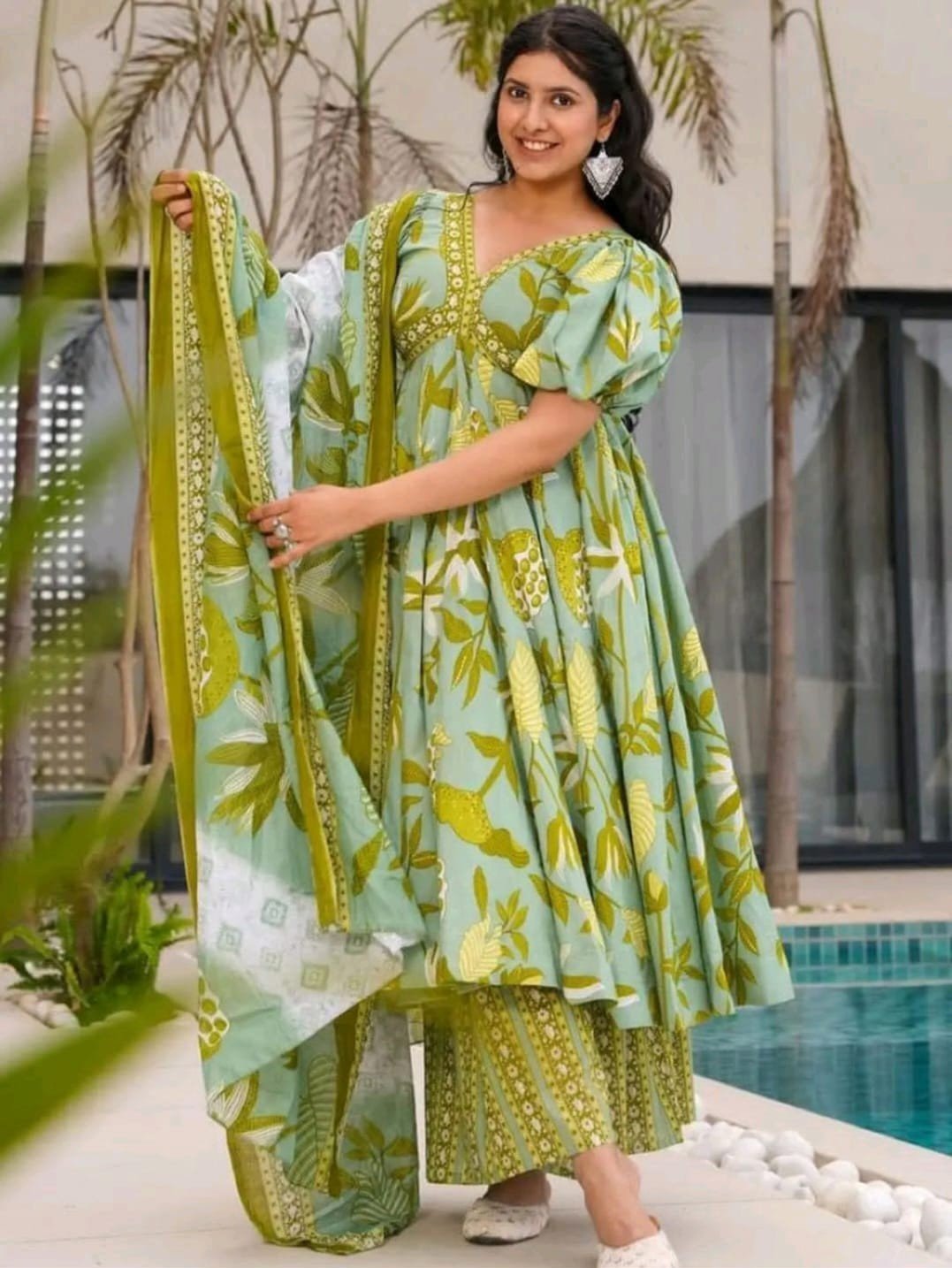 Rayon Kurti with pant  with dupatta