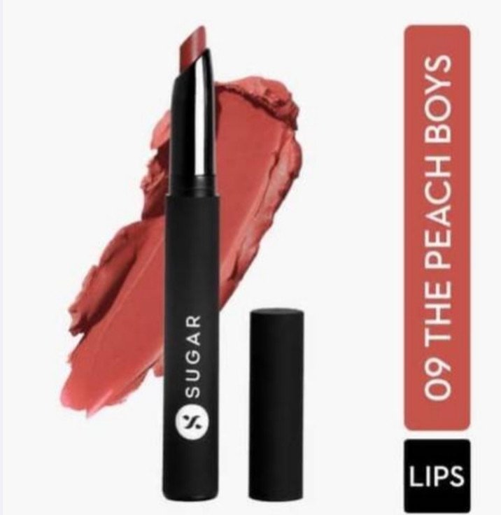 SUGAR Matte Attack Transferproof Lipstick - 09 The Peach Boys (Midtoned Peach with Hints of Red and Brown)