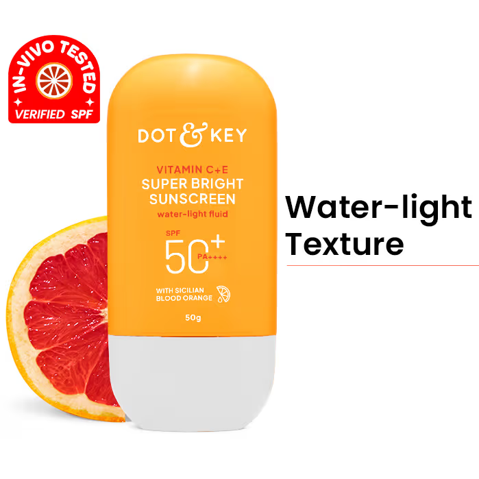 Dot & Key Vitamin C + E Super Bright Sunscreen, SPF 50+ PA++++ In-Vivo Tested (50g)