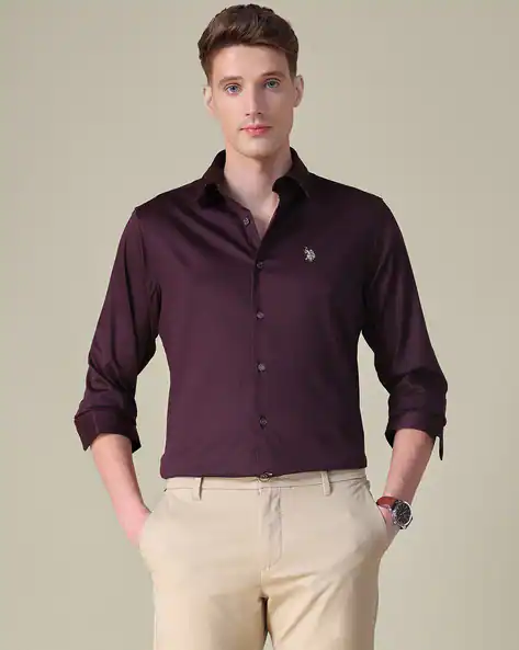 U.S. Polo Assn. Men Regular Fit Full-Sleeve Shirt