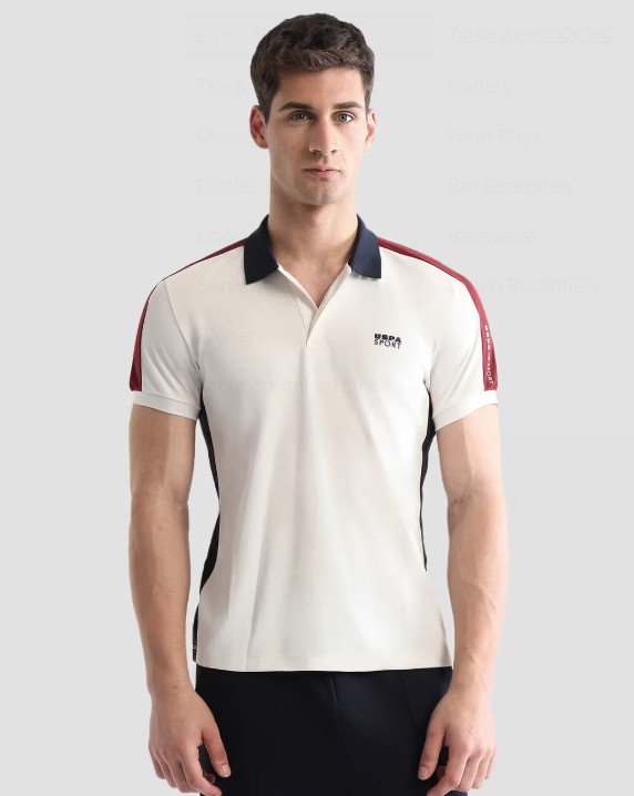 Active Sports Men's Solid Regular Fit Active Polo T-Shirt - White