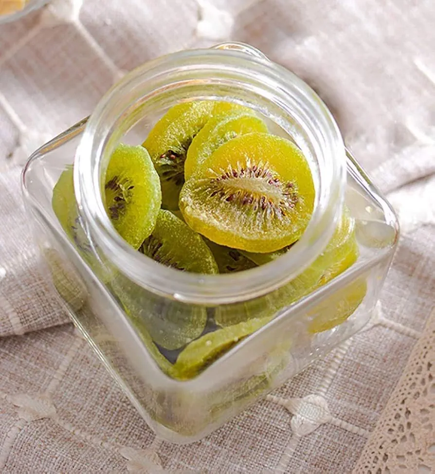 Glass Cubical Square 600ml Transparent Glass Jars & Containers for Kitchen, Snacks, Masala, Jams, Pickles, Cookies, Dry Fruits, Coffee Storage with Black Plastic Lid (600ml, Set Of 6)