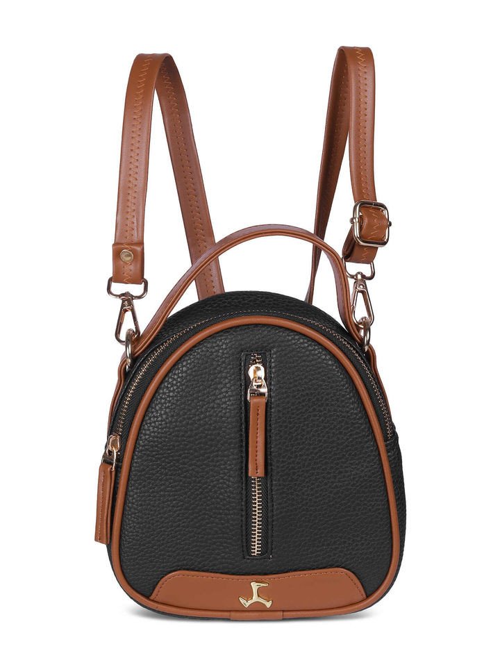 Mochi Women Casual Black Backpack