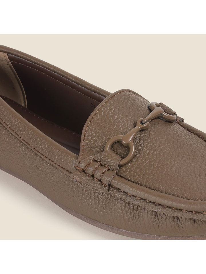 Metro Women Brown Slip On Casual Loafers