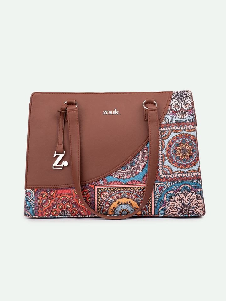 Zouf Multicolour Mandala Print Office Essential Shoulder Bag