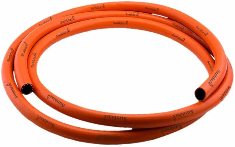 Sunblaze Fine Quality 3 Meter LPG Gas Pipe Flame Resistant, Leak Proof, Made With Reinforced Steel Wire for Home With 5 Years Manufacturer Warranty