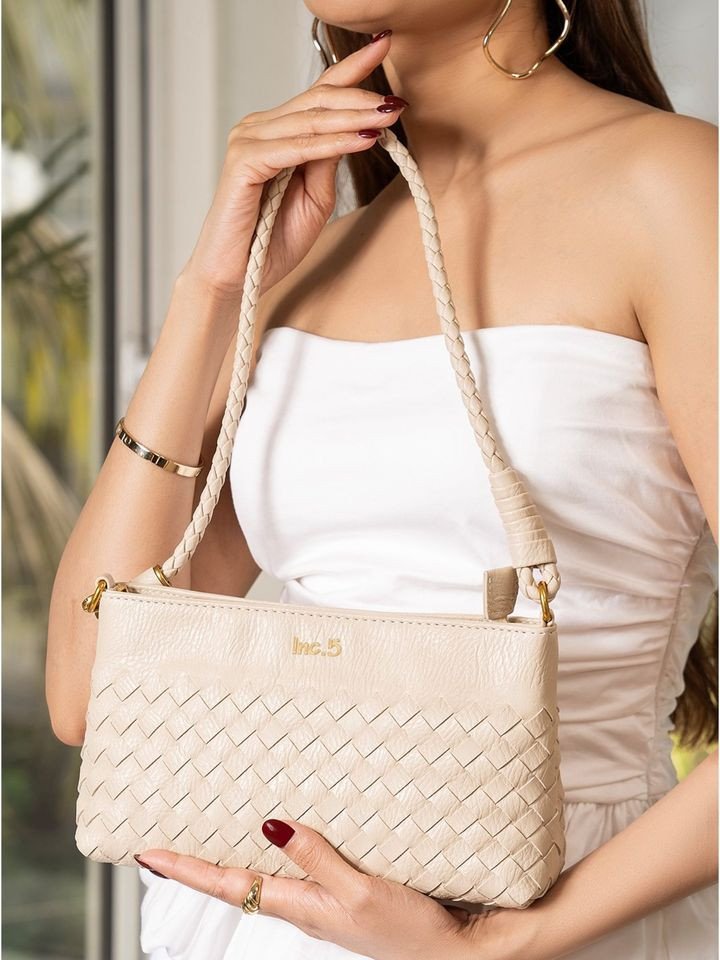 Womens Beige Party Textured Sling Bag Visit Store