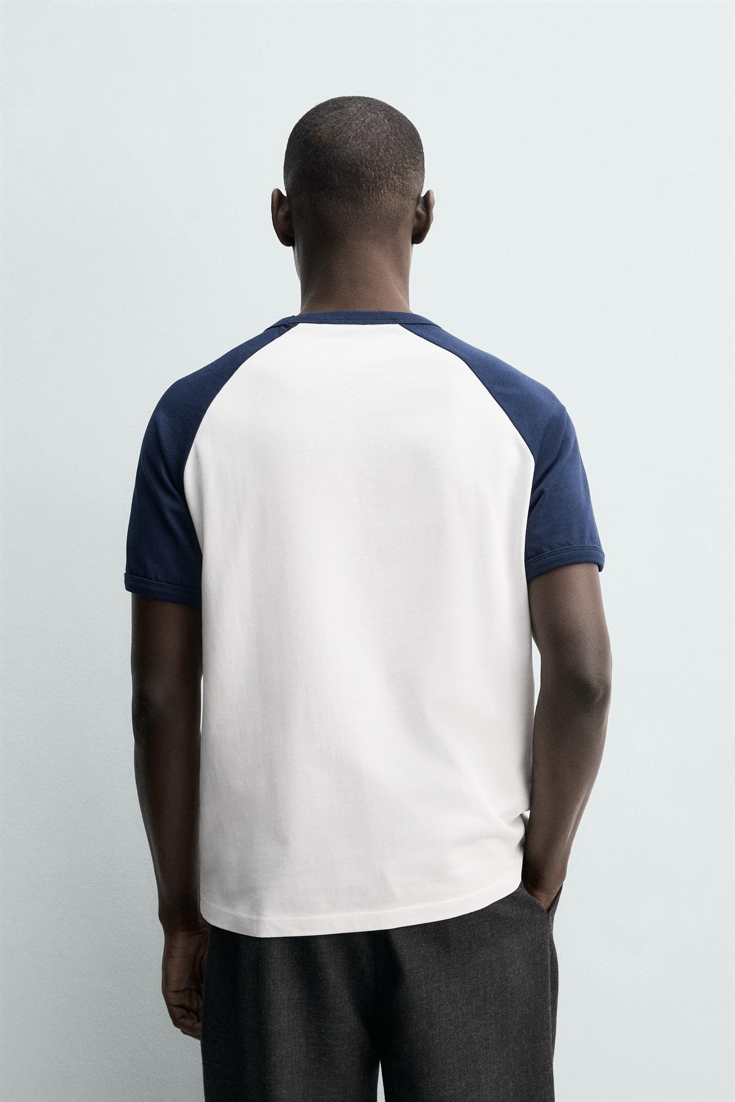 PORTOFINO TEXT COLOUR BLOCK T-SHIRT