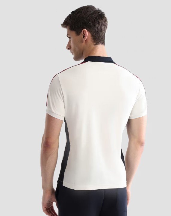 Active Sports Men's Solid Regular Fit Active Polo T-Shirt - White