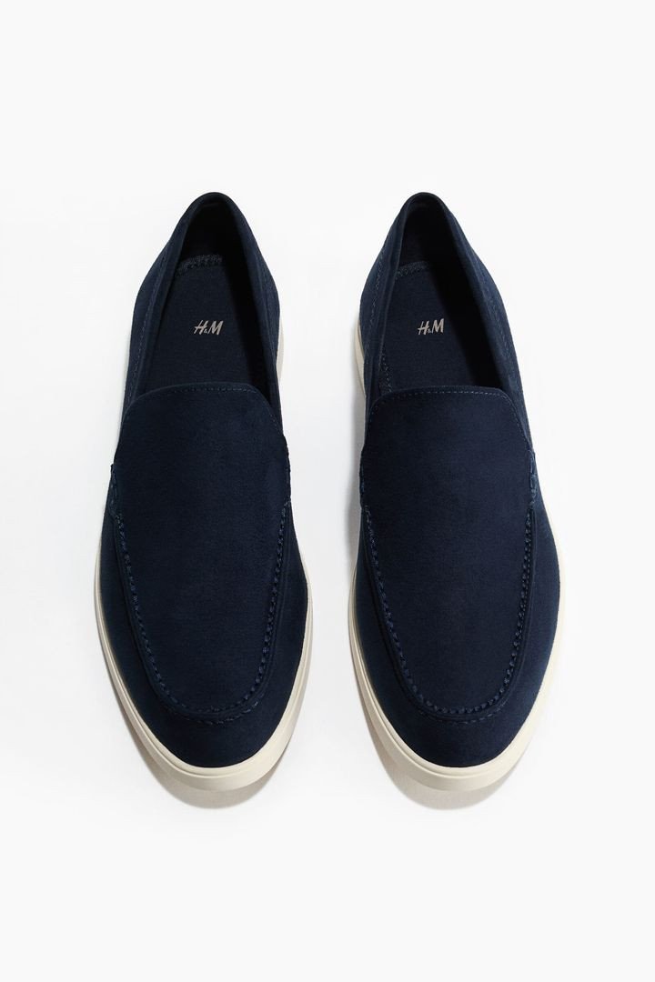 H&M Men Blue Loafers