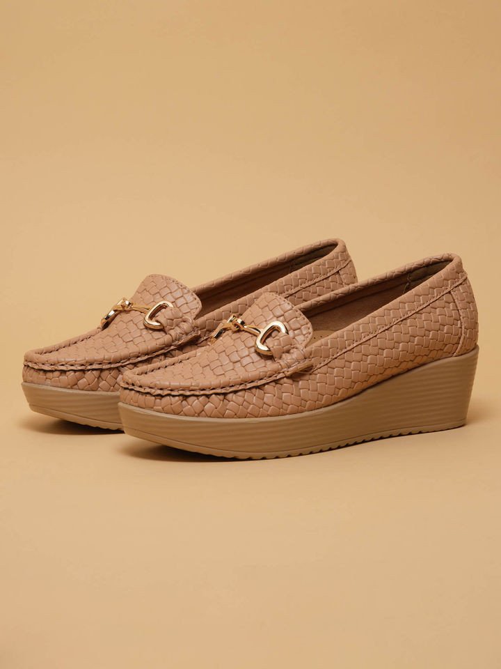 Rowena Peach Casual Loafers