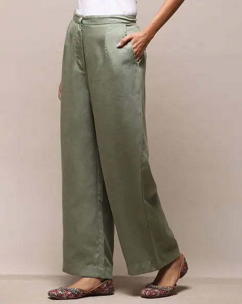 Women Relaxed Fit Cotton Pant