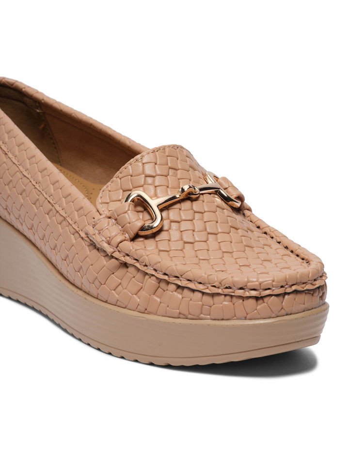 Rowena Peach Casual Loafers