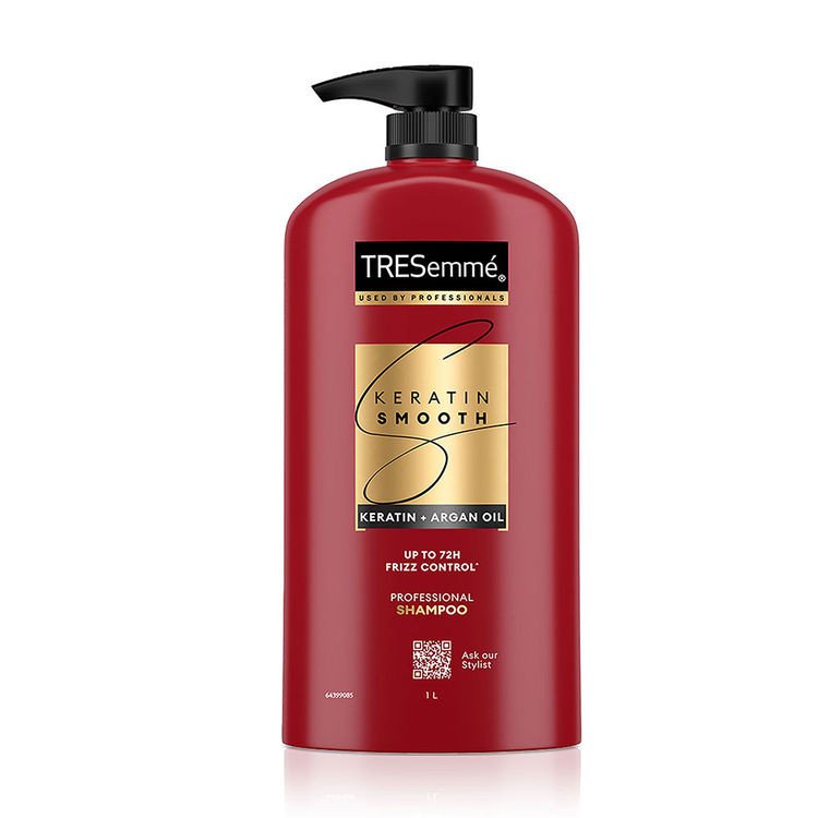 Tresemme Keratin Smooth Shampoo for Straighter Shinier Hair with Argan Oil Nourishes Dry Hair