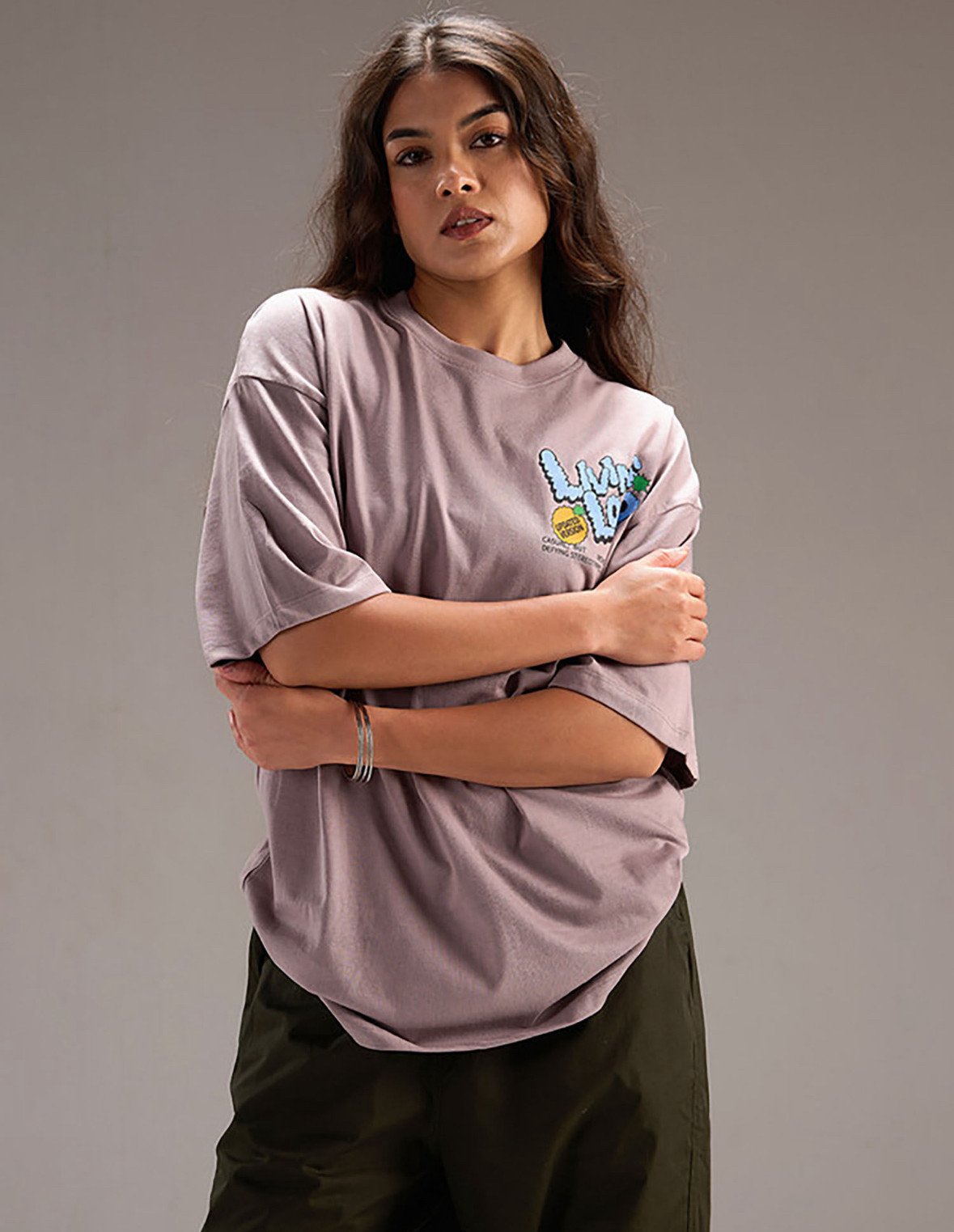 Grey Printed T-Shirt