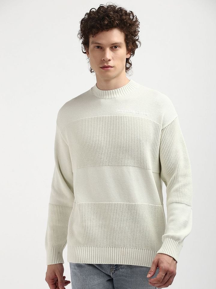 Calvin Klein Logo Relaxed Fit Cotton Sweater