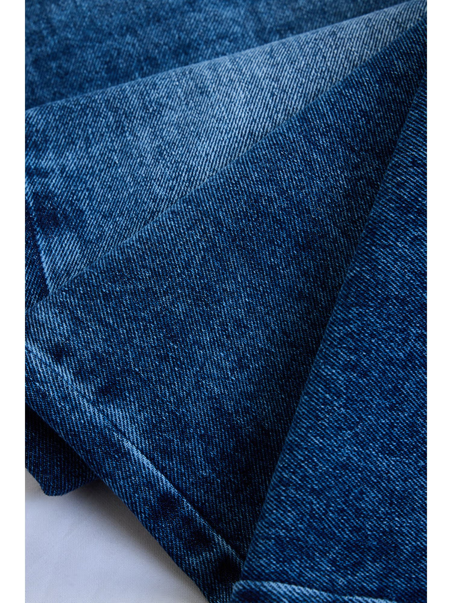 Blue Washed Relaxed Casual Jeans For Men