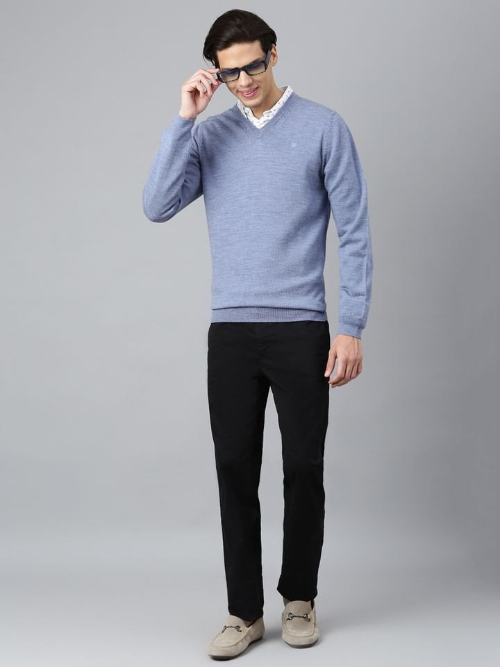 Woodland Woven Sweater Blue