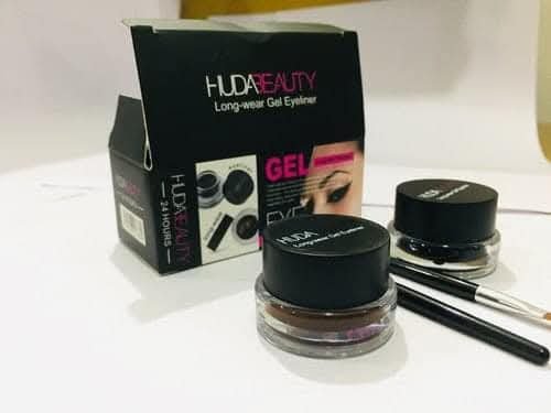 3 Product Combo Set- MAC Prep-prime BB Weightless mousse foundation BB cream, Huda Beauty Water Proof Long Lasting Gel Eyeliner Black and Brown, MyGlamm Total Makeover FF Cream, 5-in-1 Primer Conceale