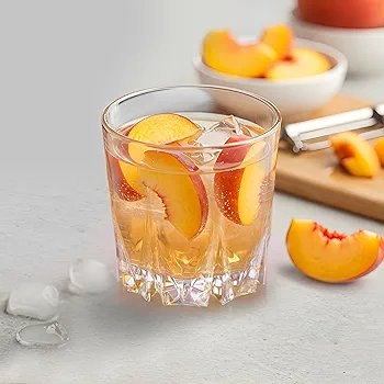 Estonia Juice Tumbler Glass Set 200 ml | Set of 6 | Clear Glass Tumblers for Water Juice and Everyday Beverages