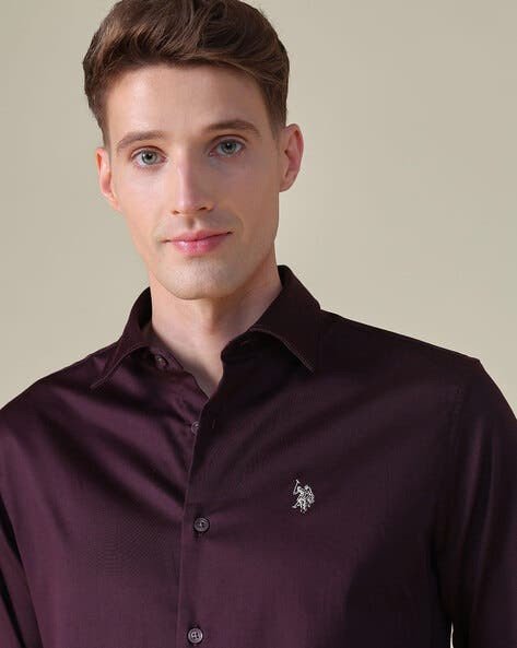 U.S. Polo Assn. Men Regular Fit Full-Sleeve Shirt