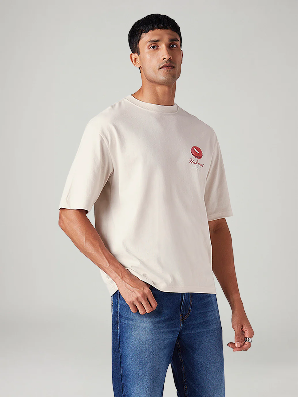 Men's Graphic Print Loose Fit T-Shirt