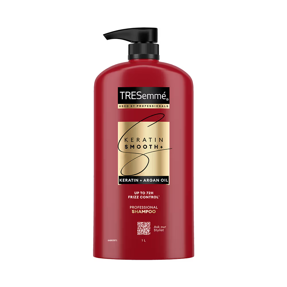 Tresemme Keratin Smooth Shampoo for Straighter Shinier Hair with Argan Oil Nourishes Dry Hair (1000ml)
