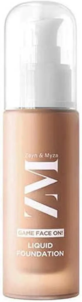 ZM Zayn & Myza Game Face On | 12Hrs Lasting, Hydrating & Waterproof | Liquid Foundation (Sand,06)