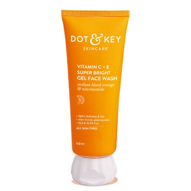 Dot & Key Vitamin C+E Super Bright Gel Face Wash, Sicilian Blood Orange & Niacinamide