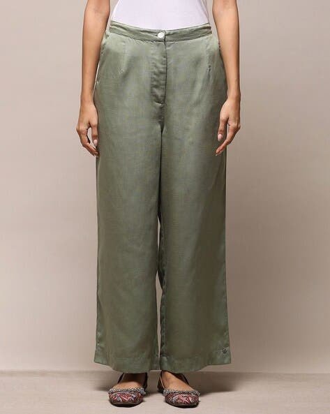 Women Relaxed Fit Cotton Pant