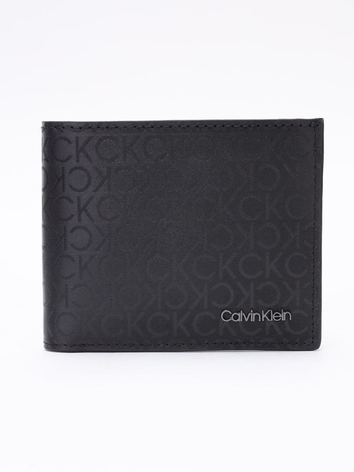 Calvin Klein Logo Black Leather Wallet