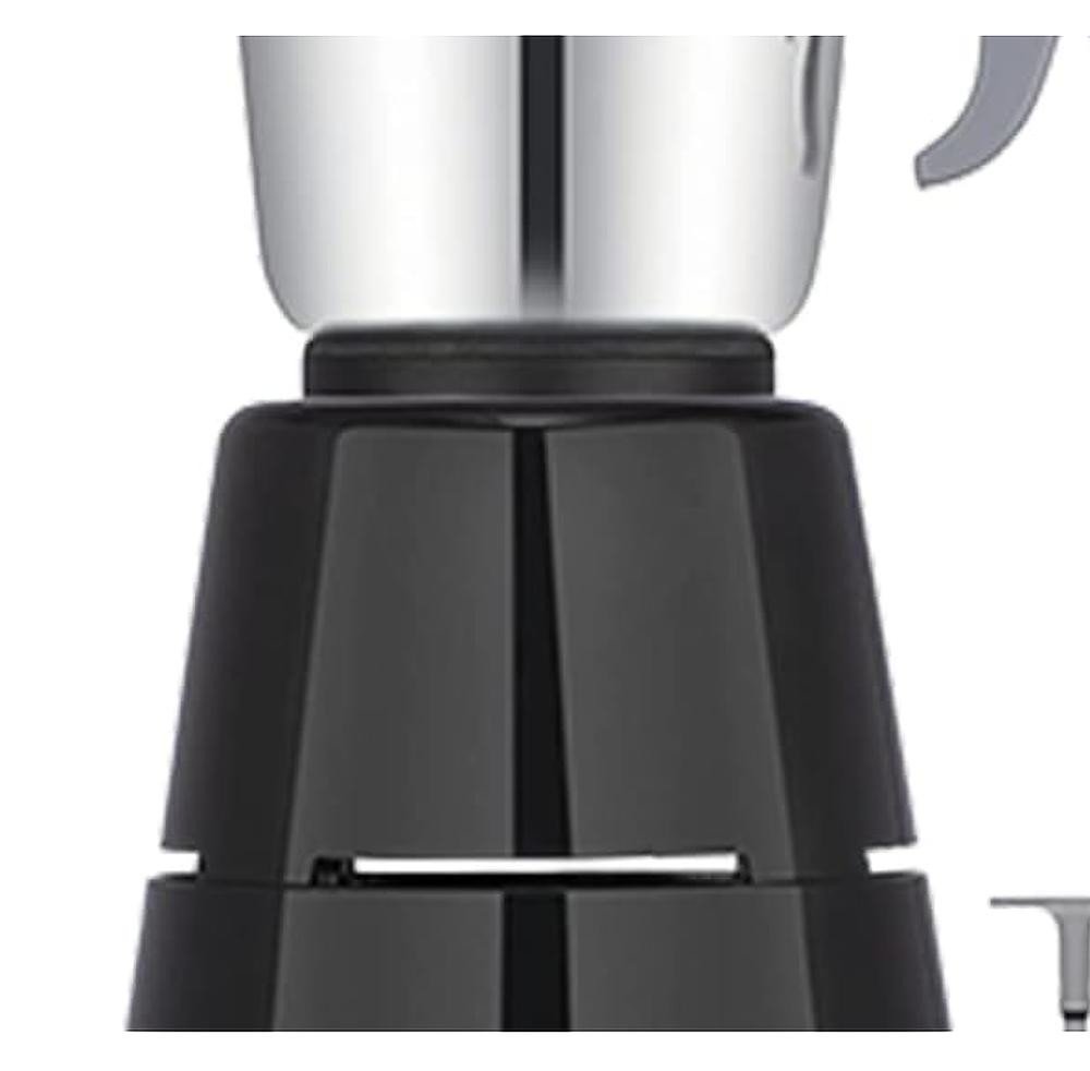 Bajaj GX-1 Mixer Grinder 500W | Superior Mixie For Kitchen | 2-In-1 For Dry Grinding | Blade Function With Titan Motor | 3 Stainless Steel Mixer Jars | 1 Year Product Warranty By Bajaj 【Black】